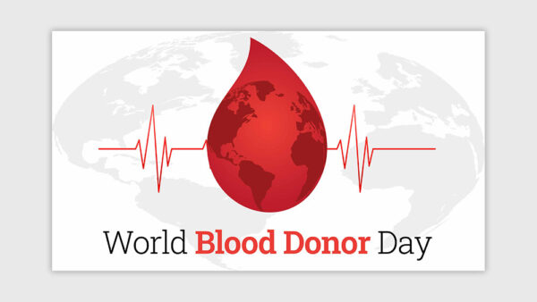 World Blood Donor Day with blood drop Illustration #1