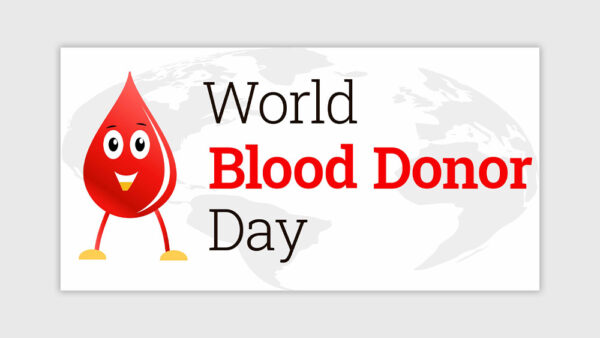 World Blood Donor Day with blood Drop iIllustration - skillivo